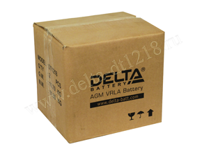 Упаковка аккумулятора Delta DT 1218. Фото №1