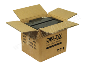 Упаковка аккумулятора Delta DT 1218. Фото №2
